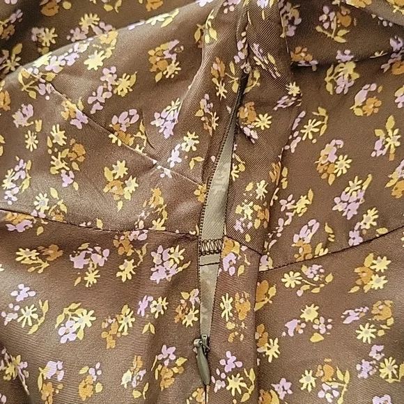 Madewell Wide V-neck Midi Floral Dress Size 10